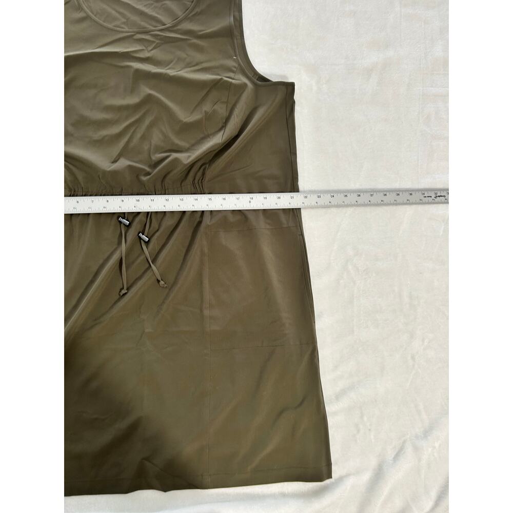 J Jill Fit Womens Sundress with Drawstring Olive Green Excellent Condition Sz XL - Picture 8 of 9